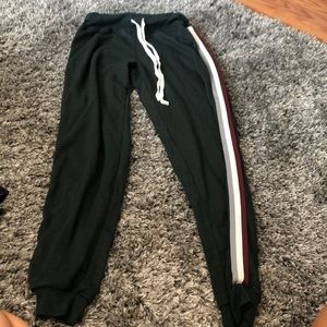 Olive green sweatpants